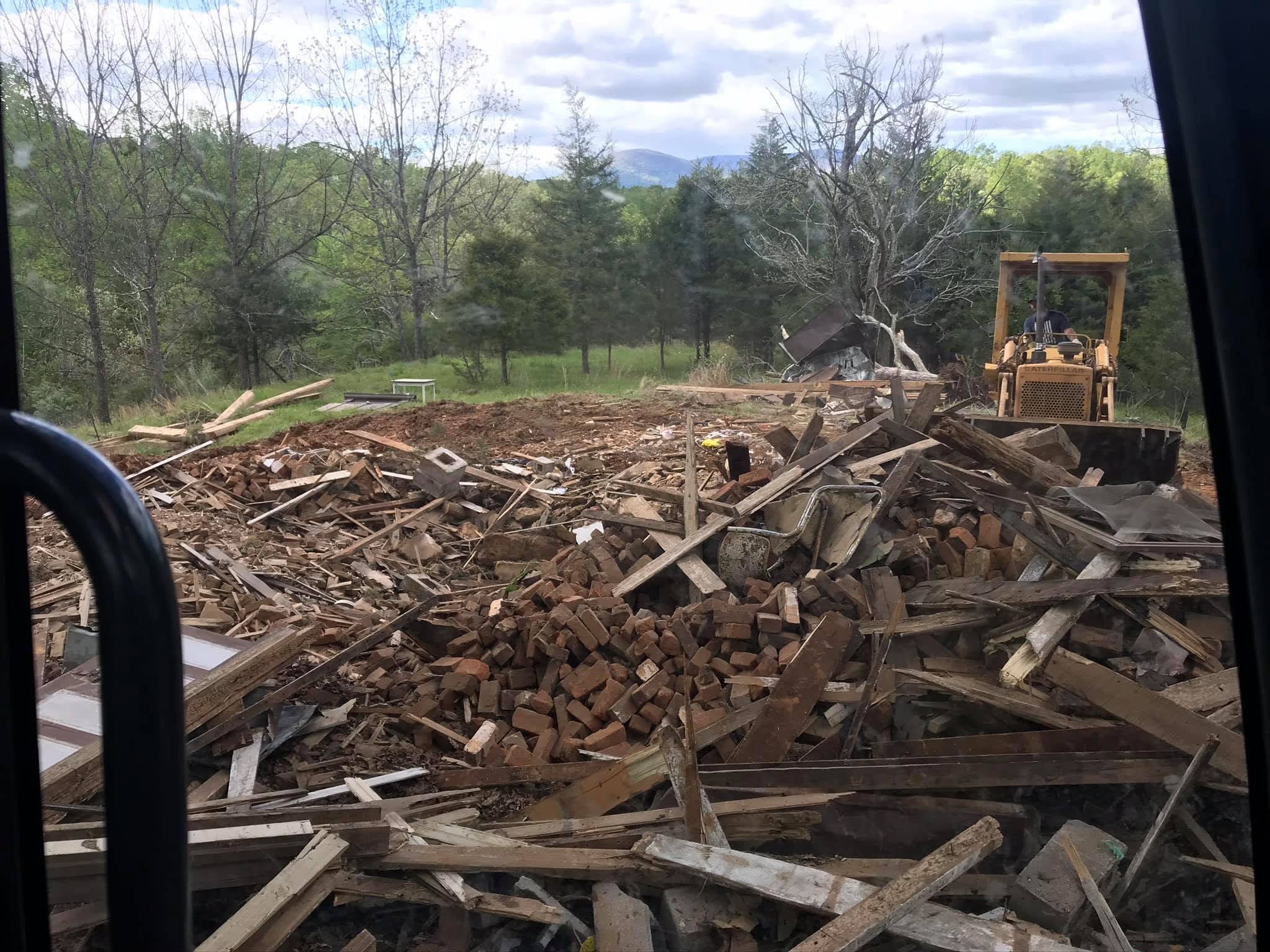 Structure demolition and debris removal